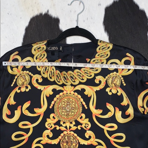 Escada x Margaretha Ley baroque silk blouse - Picture 9 of 16